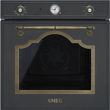 Smeg SF700AO retro pečící trouba antracit