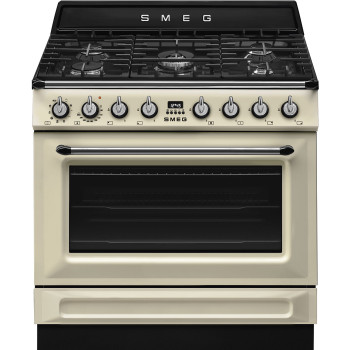 Smeg TR90GMP Victoria sporák kombinovaný krémový 