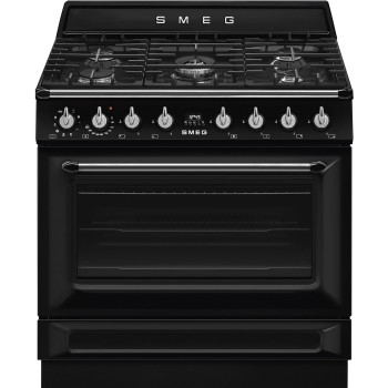 Smeg TR90GMBL Victoria sporák kombinovaný černý