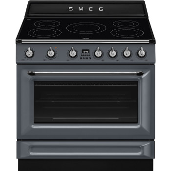 Smeg TR90IMGR indukční sporák 90 cm šedý Victoria_kopie